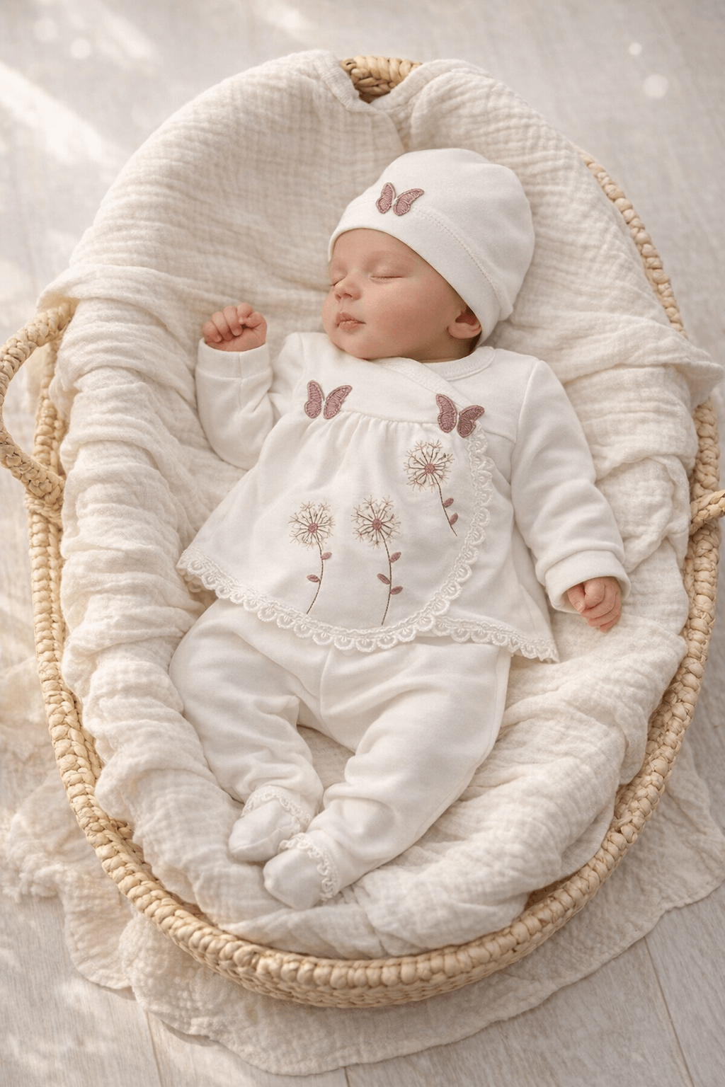 Kelebekli 5li Hastane Çıkış Seti